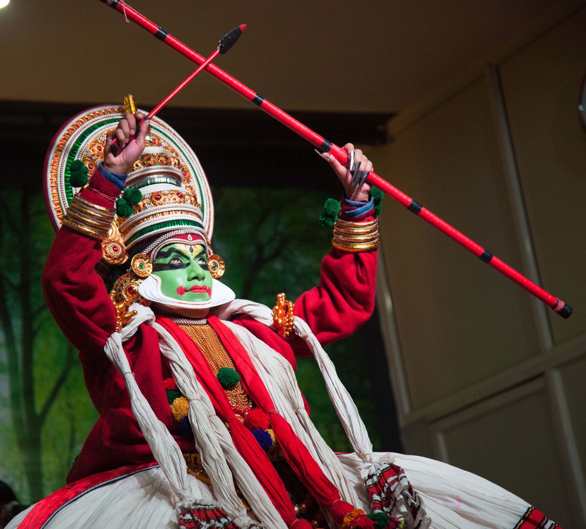 kathakali dancer pose and action captured